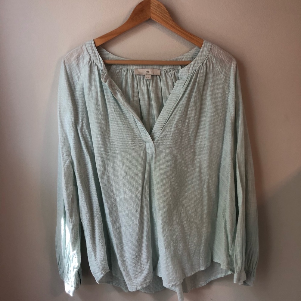 Loft Pale Green Blouse